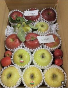 大人気商品『りんご詰め合わせ』が始まります！一箱 4,000円（送料別途）